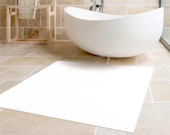 Alfombra de vinilo - Polar White | Alfombrilla Alfombra de vinilo PVC Mat Cocina Alfombra de vinilo Cocina Corredor de baño Alfombra