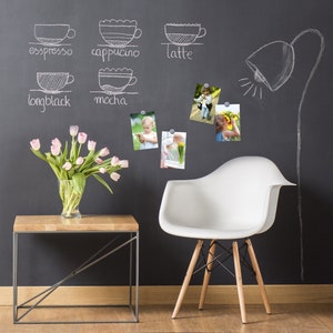 Peel and Stick Magnetic Chalkboard, Magnetic Blackboard Wallpaper