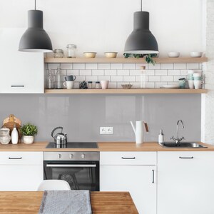 Kuchenruckwand Grau Weiss Mosaikfliesen Optik Etsy Weiß hochglanz/sand, 255 x 65 cm, stärke: mosaikfliesen optik