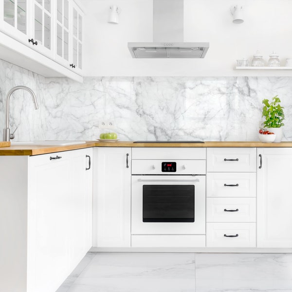 Splashback - Bianco Carrara | kitchen decor backsplash design decoration