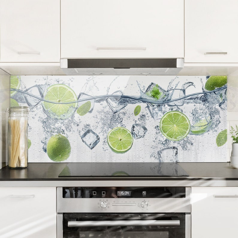 murando - Pannello Paraschizzi Cucina in Vetro Temperato Astratto 60x60