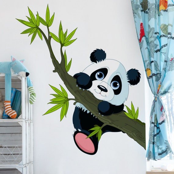 Vinilo infantil Juego de pandas Vinilos de pared Decoración Dormitorio  Cuarto Habitación Niños Bebes Osos Rama -  México