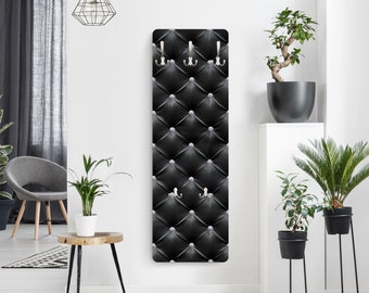 Coat Rack - Diamond Black Luxury | coat hooks clothes rack coat stand panel wall hangers corridor