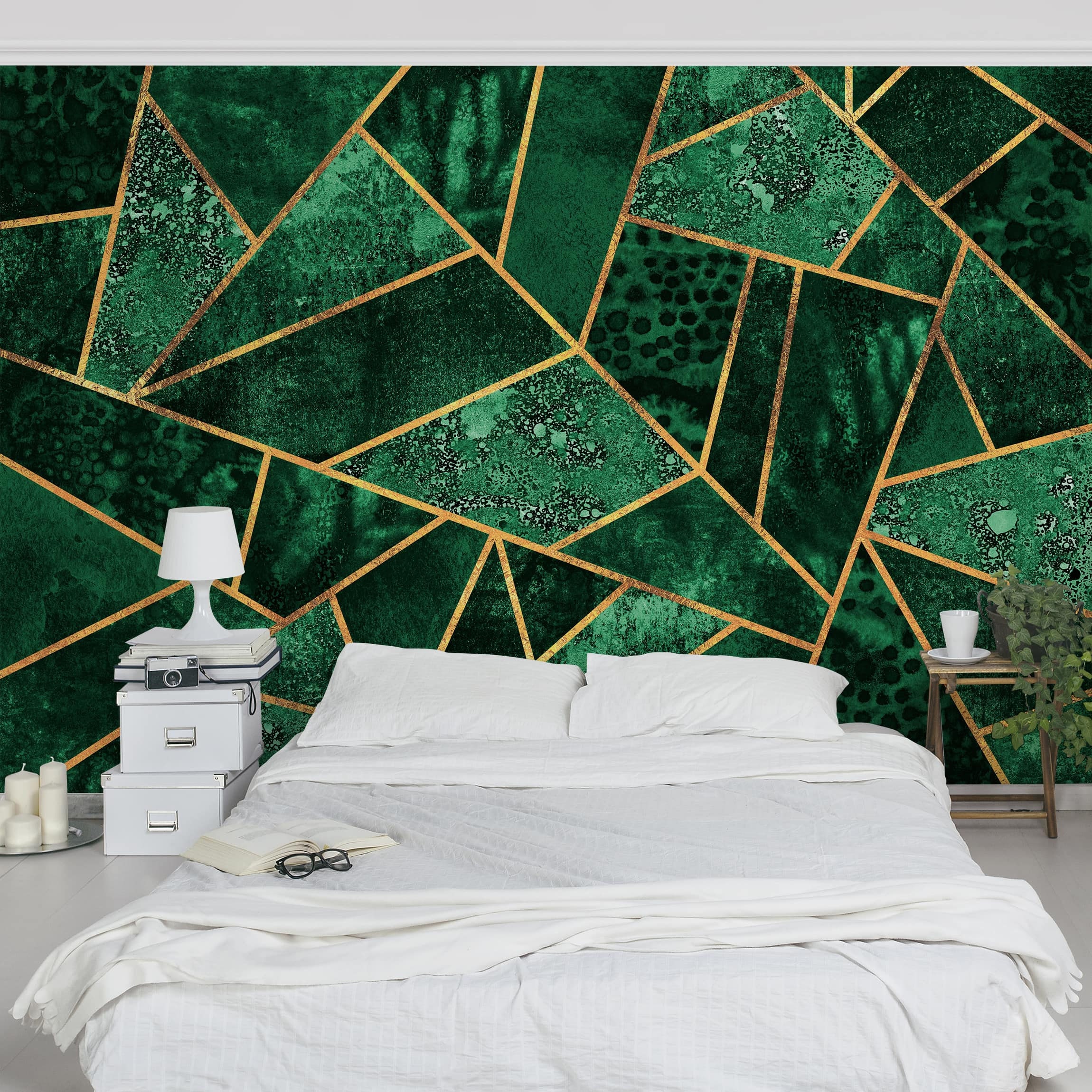 Non-woven Wallpaper Elisabeth Fredriksson Dark Emerald With - Etsy UK Non-woven Wallpaper Elisabeth Fredriksson Dark Emerald With - Etsy UK