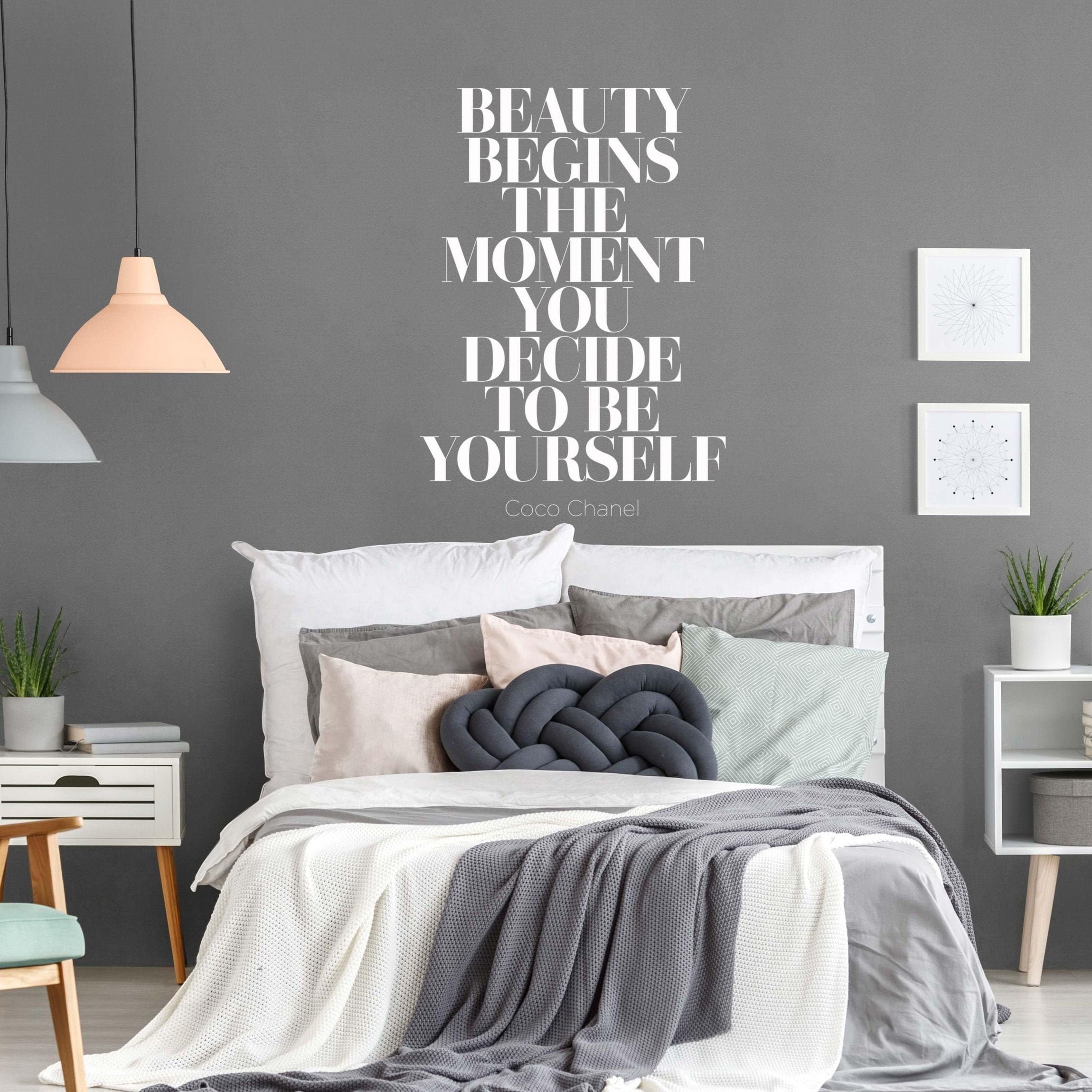 Wall Decal Coco Chanel Be Yourself Stickers Quote 