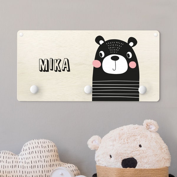 Black Bear Coat Rack Etsy