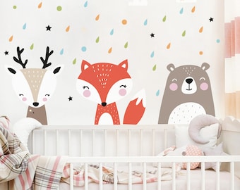 Wall sticker for kids -  Sweet Forest Animals | children wall stickers animals