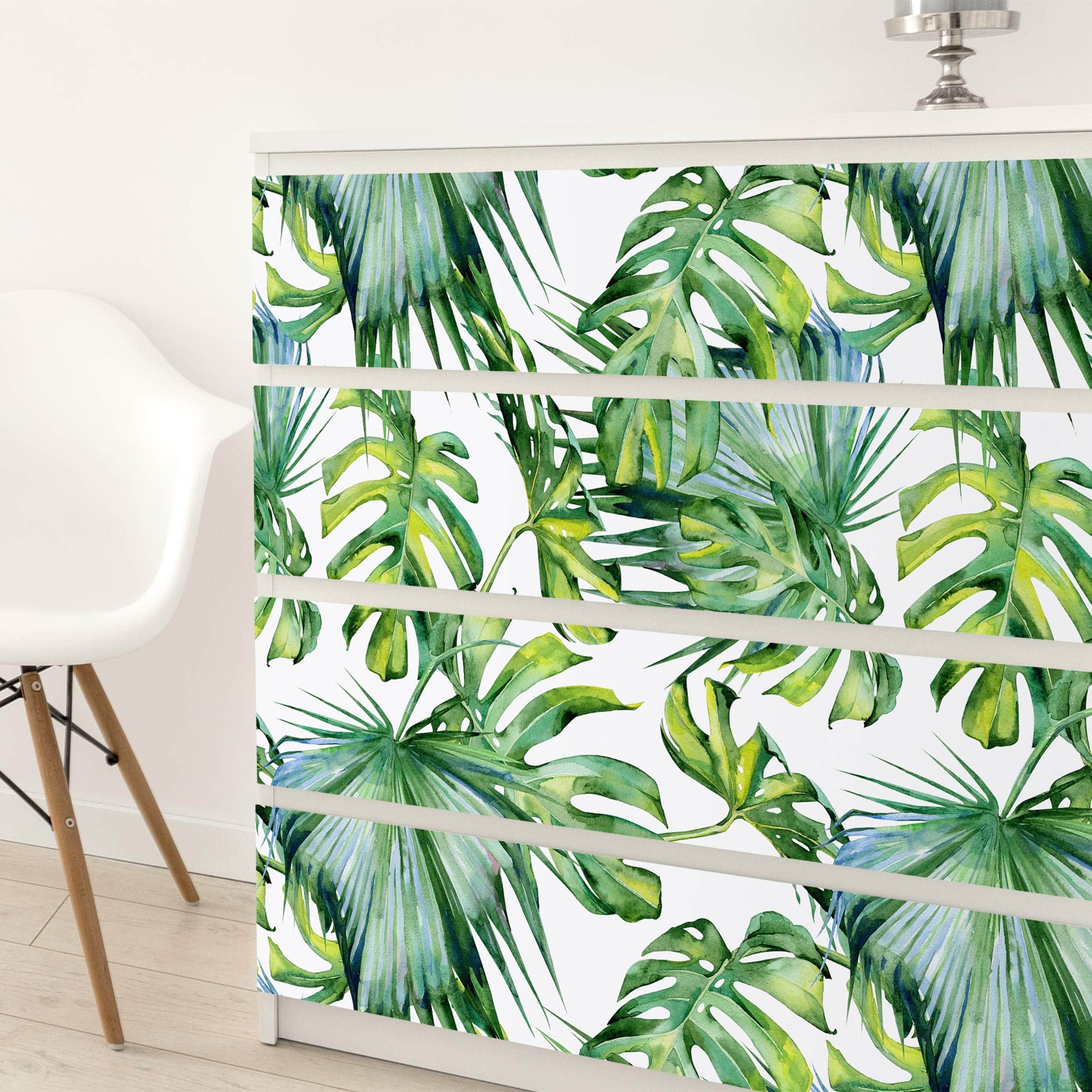 Flortlias Papel tapiz autoadhesivo para muebles con diseño de paisaje  forestal, adhesivo adhesivo para decoración de cajón, decoración de  maquillaje