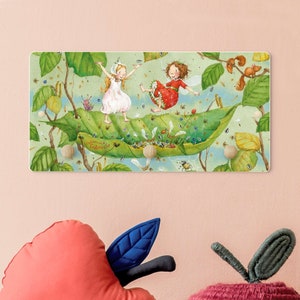 Children's coat rack - Little Strawberry Strawberry Fairy - Trampoline | Wall Coat Rack Child Kids