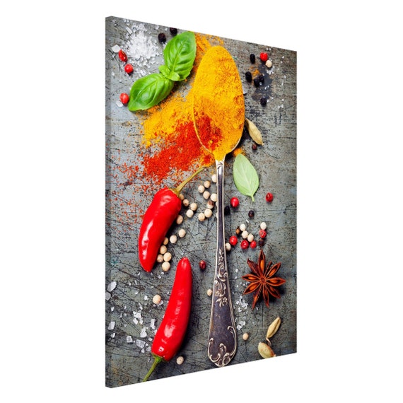Magnetic Board Spoons With Spices Memoboard Magnetic Note Board Message Board