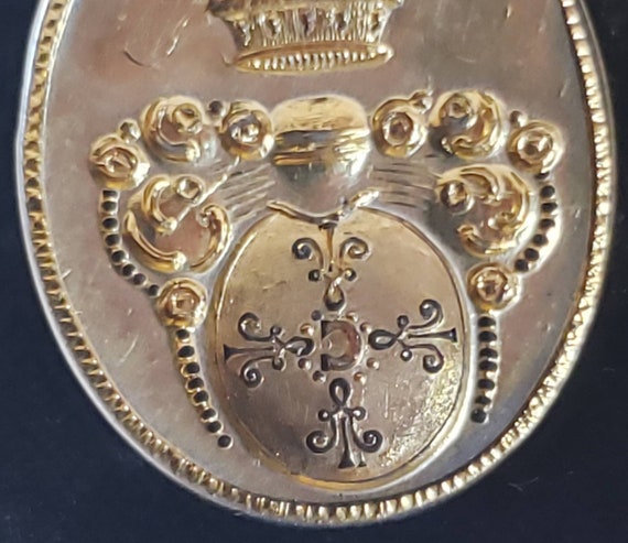 Antique Georgian Silver Gilt Fob Seal Pendant Jus… - image 6