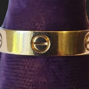 Cartier 18k Gold Love Ring Band Size 12.5