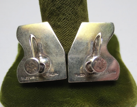 Mid Century Sterling Silver Earrings by Everett M… - image 9