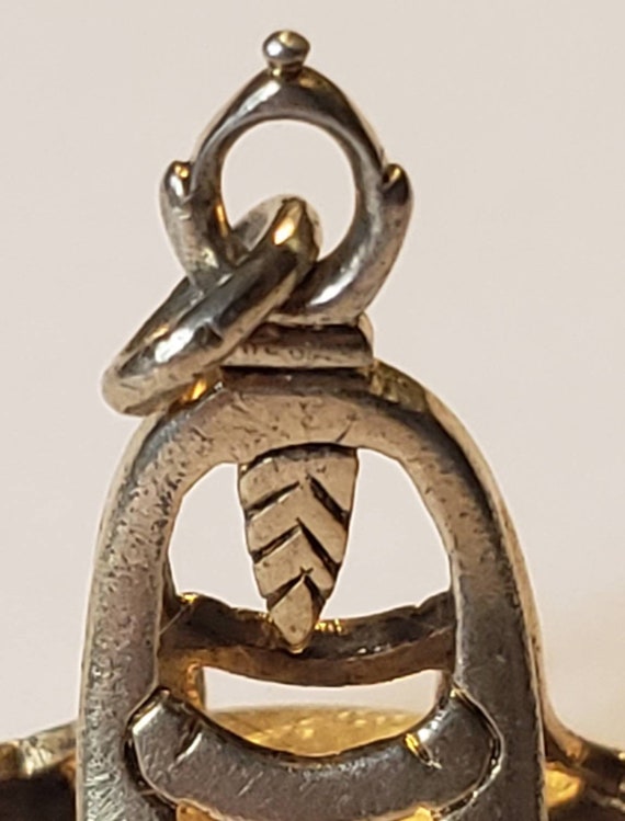 Antique Georgian Silver Gilt Fob Seal Pendant Jus… - image 8