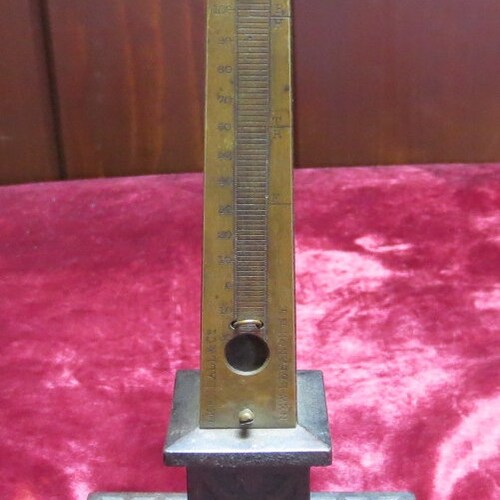 Antique Obelisk shops Thermometer Victorian Cast Iron Eastlake Egyptian Revival Sculpture