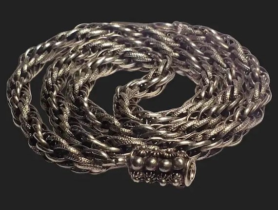 Georgian Silver Chain Antique Necklace