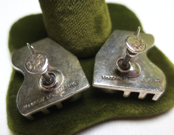 Mid Century Sterling Silver Earrings by Everett M… - image 10