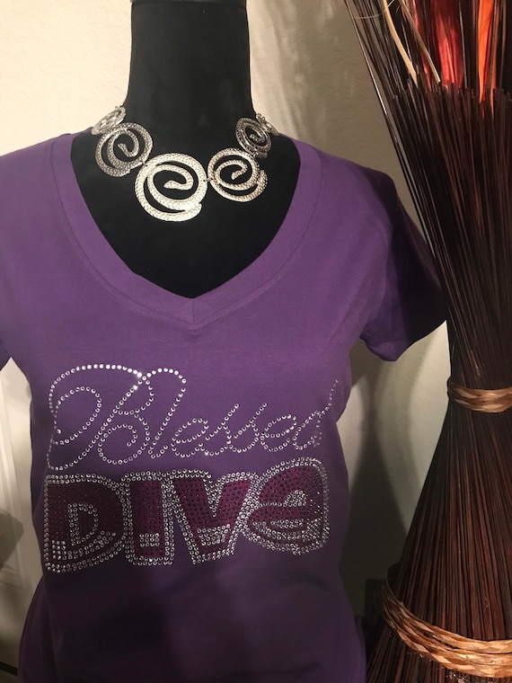 Blessed Diva Rhinestone/Bling T-shirt. Motivational, Inspirational, Christian, Faith Shirts for Women