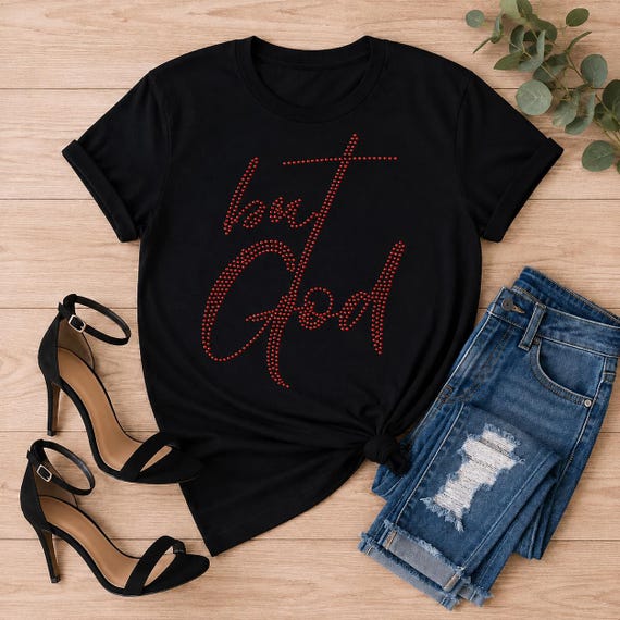 Inspirational Rhinestone Tee | Christian Graphic Shirt, Faith Apparel