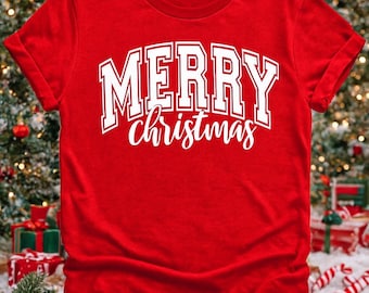 Merry Christmas Graphic Tee – Unisex Holiday Outfit