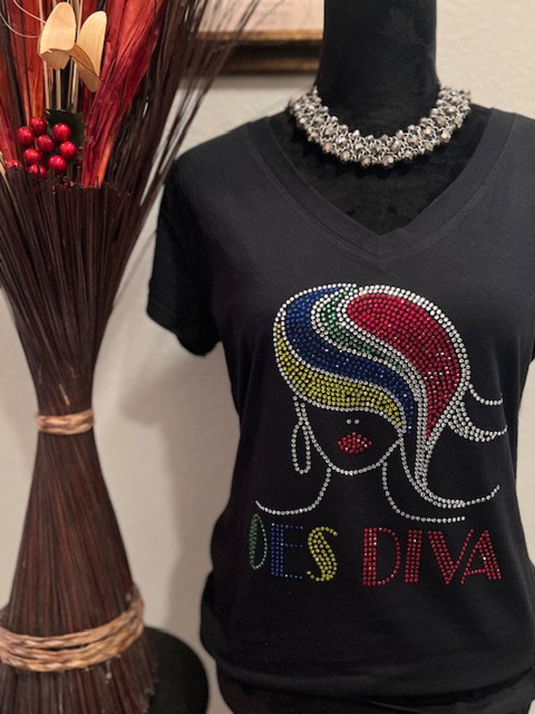 OES Rhinestone T-shirt - Etsy