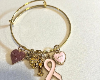 Breast Cancer Awareness Pink Bracelet