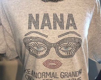 Nana wie eine normale Oma nur mehr tolles Strass T-Shirt