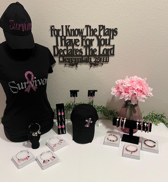 Breast Cancer Survivor Rhinestone T-shirt