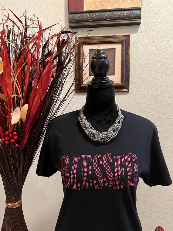 Blessed Rhinestone/Bling T-shirt
