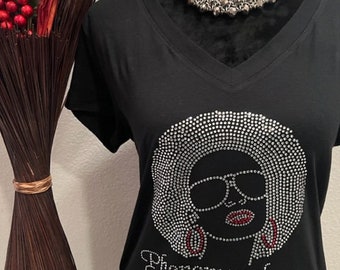 Phänomenales Frau Rhinestone / Bling T-shirt. Motivierend, inspirierend, christlich, Glaube Shirts für Frauen