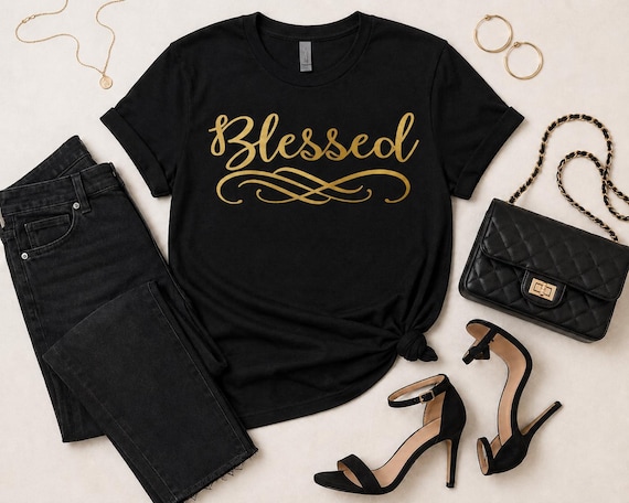Blessed Unisex Christian T-Shirt | Faith Shirt | Inspirational Graphic Tee | Religious Gift | Christian Apparel