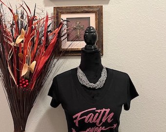 Faith over Fear T-shirt. Motivational, Inspirational, Christian, Faith Shirts for Women