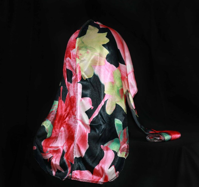 pink and black durag