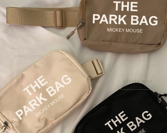 The Park Bag | Fanny Pack | Cross Body Bag | Waist Bag | Vacation bag | Traveling Bag | Festival Bag | The Tote Bag | Neutral Mickey Bag