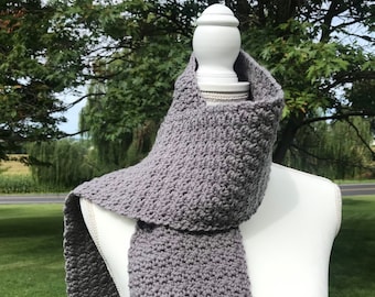 Solid Color Scarf, Fall Scarf, Handmade Scarf for Women, Handmade Crochet Scarf, Mens Scarf, Handknit Scarf, Crochet Scarf Men, Knit Scarf