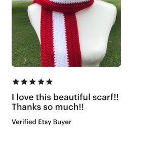 Customer review reads:  I love this beautiful scarf!!  Thanks so much!!