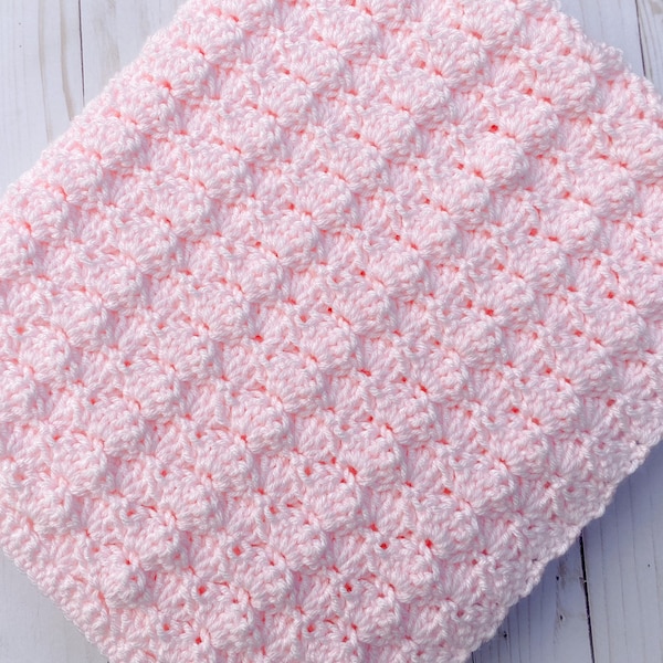 Pink Baby Blanket Girl, Crochet Baby Girl Blanket, Handmade Baby Afghan, Handknit Baby Blanket, Newborn Girl Blanket, Afghan Baby Blanket