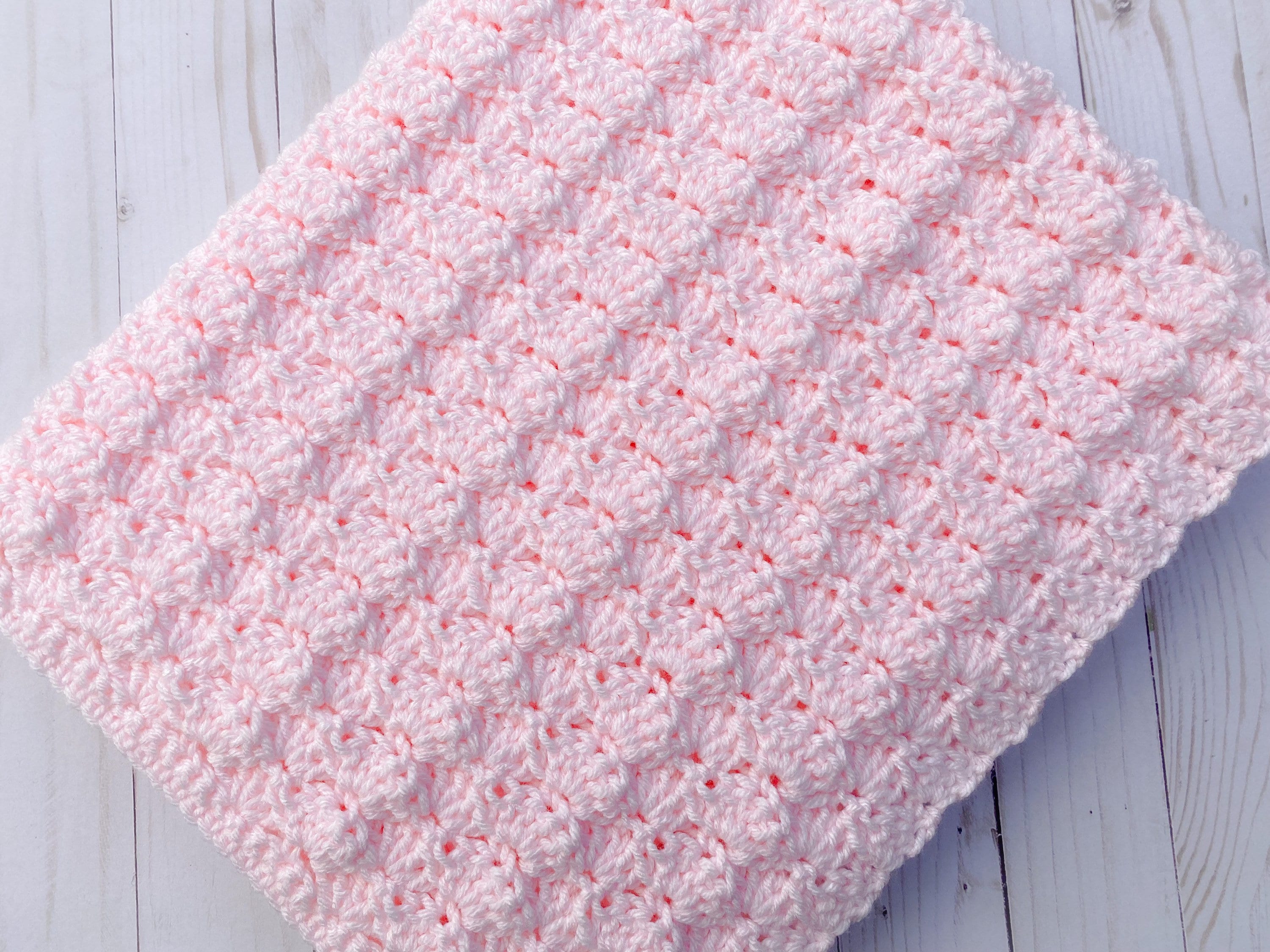 Pink Baby Blanket Girl Crochet Baby Girl Blanket Handmade Etsy