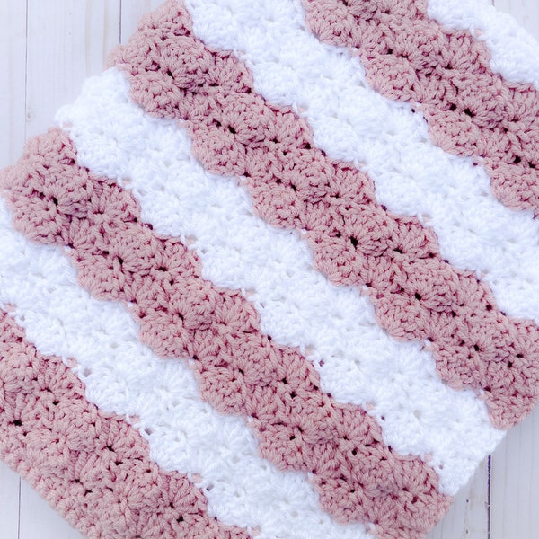 Pink Baby Blanket Crochet, Handmade Baby Blanket Girl, Knit Baby Blanket, Newborn Girl Blanket, Crochet Baby Afghan, Baby Girl Nursery