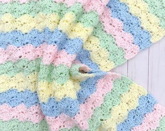 Baby Blanket Crochet, Baby Afghan Blanket, Gender Neutral Baby Blanket, Handmade Baby Blanket, Girl Baby Blanket, Baby Blanket Boy