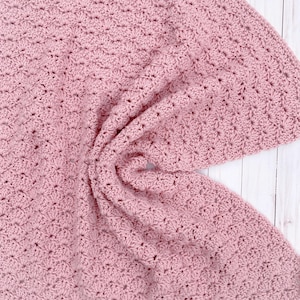 Rose Baby Blanket Crochet Handmade, Baby Blanket Girl, Baby Afghan Blanket, Baby Blanket Knit, Baby Girl Nursery, Newborn Girl Blanket