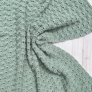 Sage Baby Blanket, Crochet Baby Afghan, Girl Baby Blanket, Baby Boy Afghan, Knit Baby Blanket, Handmade Baby Blanket Crochet, Nursery Boy