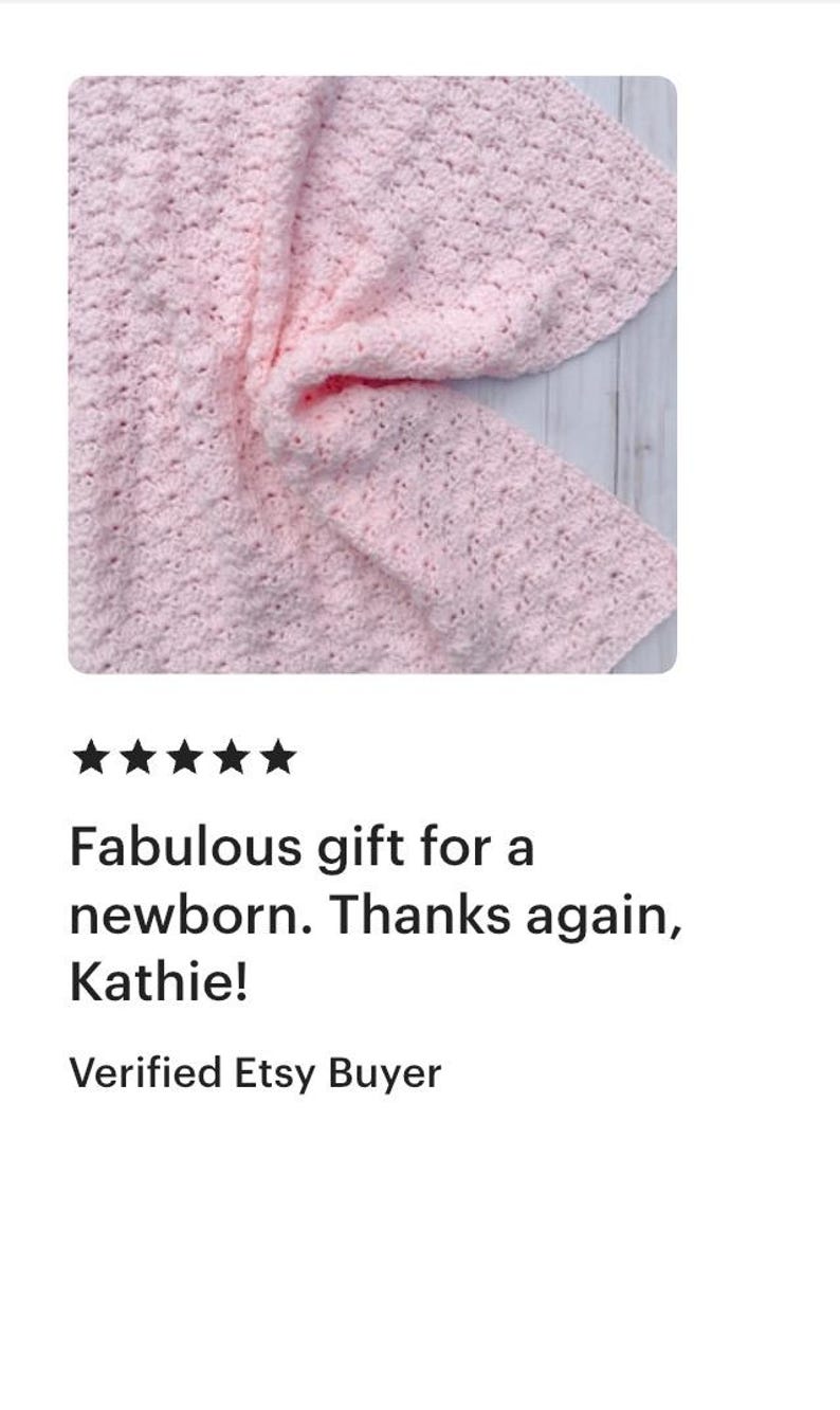 Pink Baby Blanket Girl, Crochet Baby Girl Blanket, New Baby Gift Girl, Newborn Girl Blanket, Baby Blanket Crochet, Handmade Baby Blanket image 11