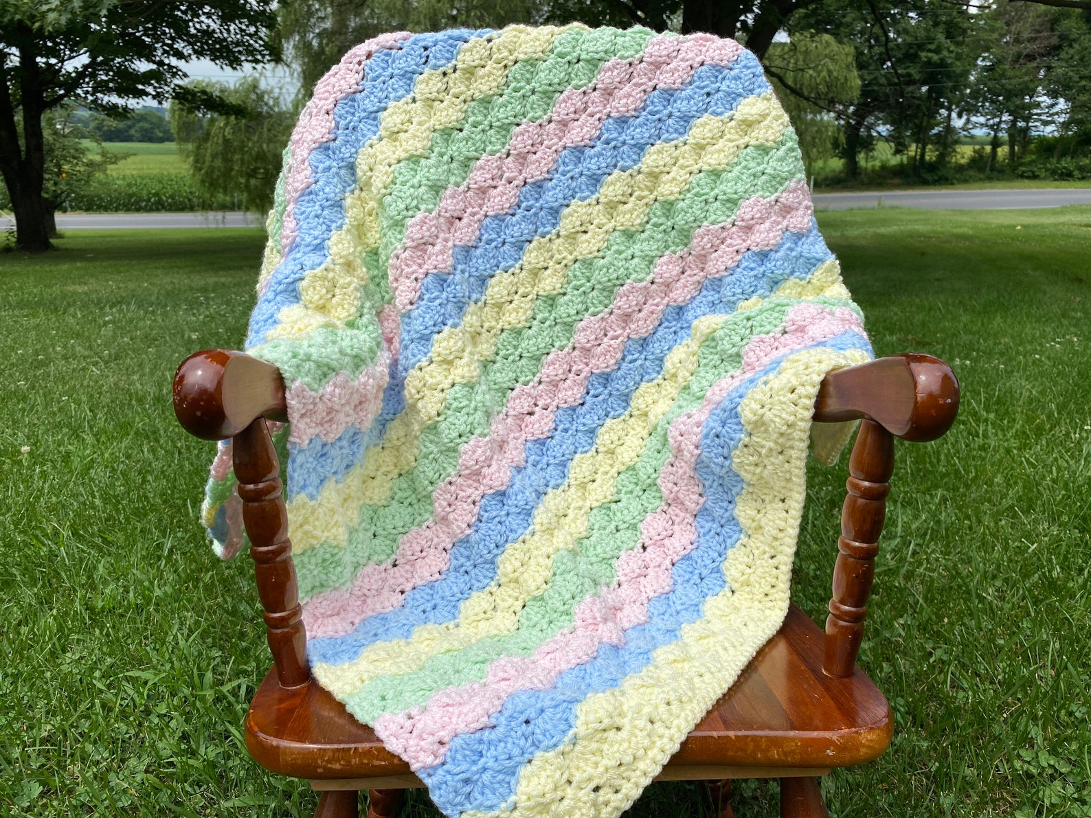 Baby Blanket Crochet Baby Afghan Blanket Gender Neutral Baby Etsy