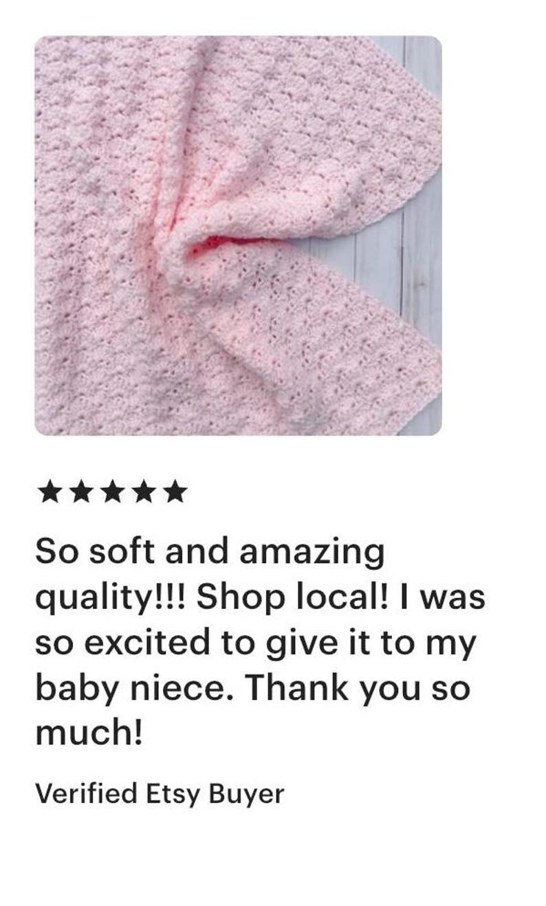 Customer review stating that the blanket is so soft and amazing quality.