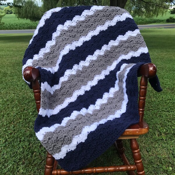 Gray Baby Blanket Etsy