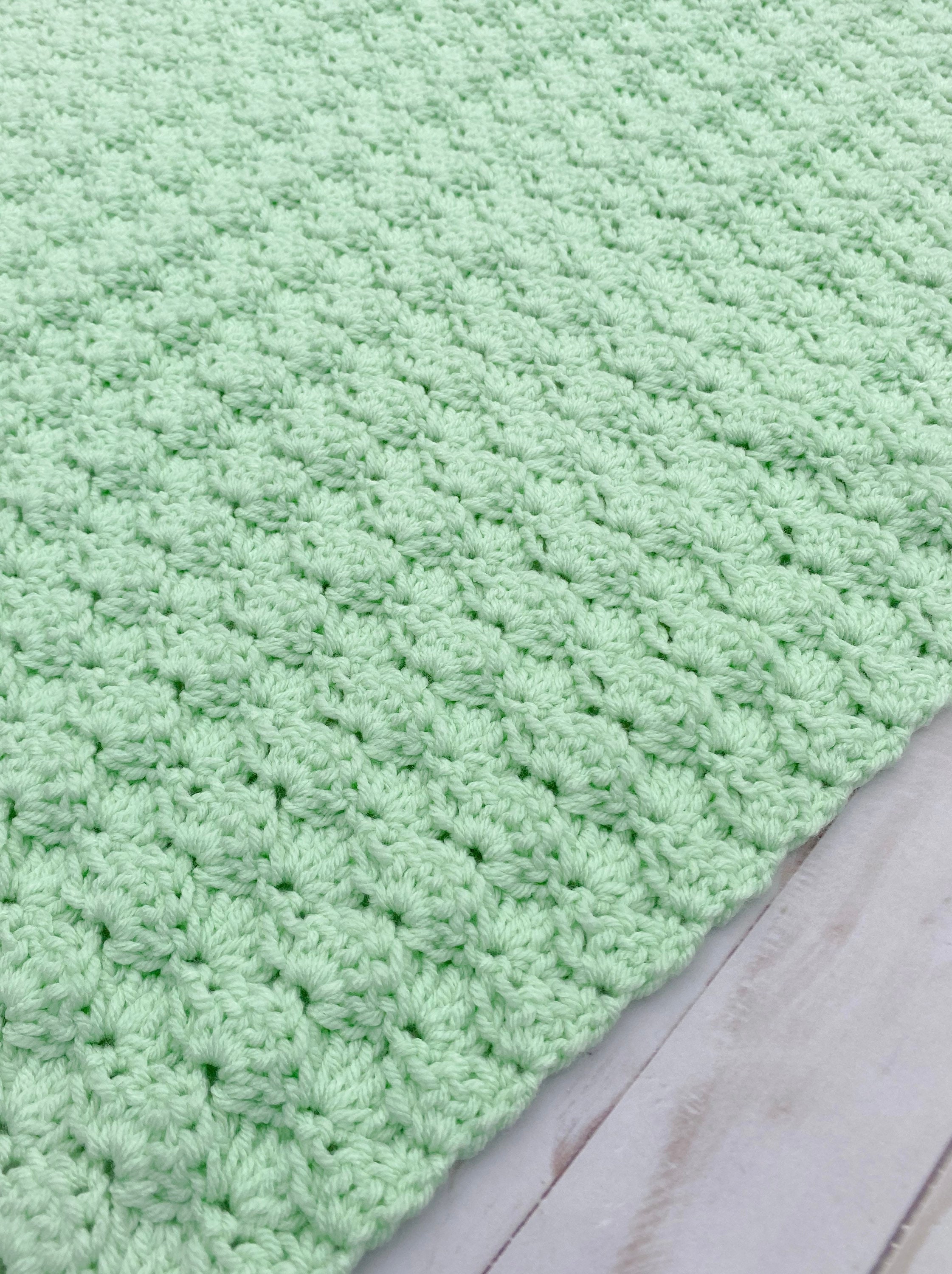 Handmade Baby Blanket Crochet Knit Baby Blanket Baby Shower Etsy