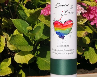 Wedding Candle - Wedding Candle - Rainbow - Same-Sex Marriage