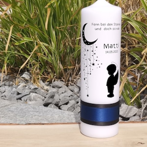 Mourning Candle Star Child Boy Moon