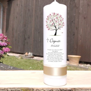 Bougie de deuil Arbre de Vie